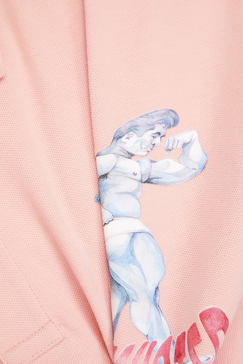 JW ANDERSON Printed cotton-piqué polo shirt