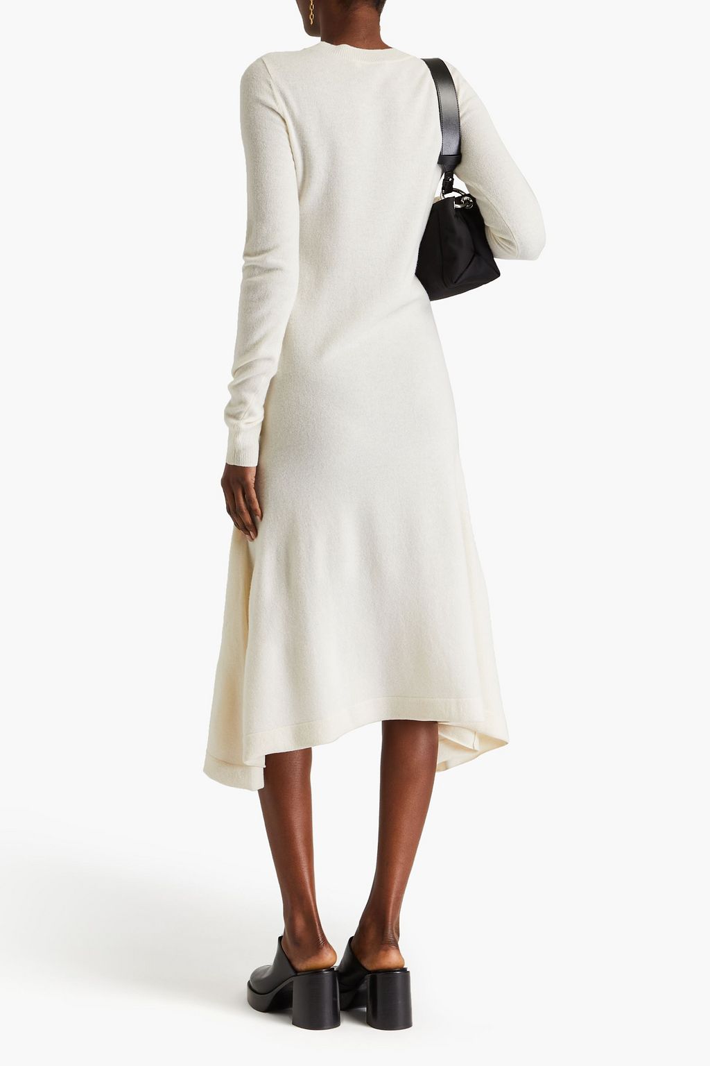 JW ANDERSON Midikleid aus Wolle mit Bindedetail vorne