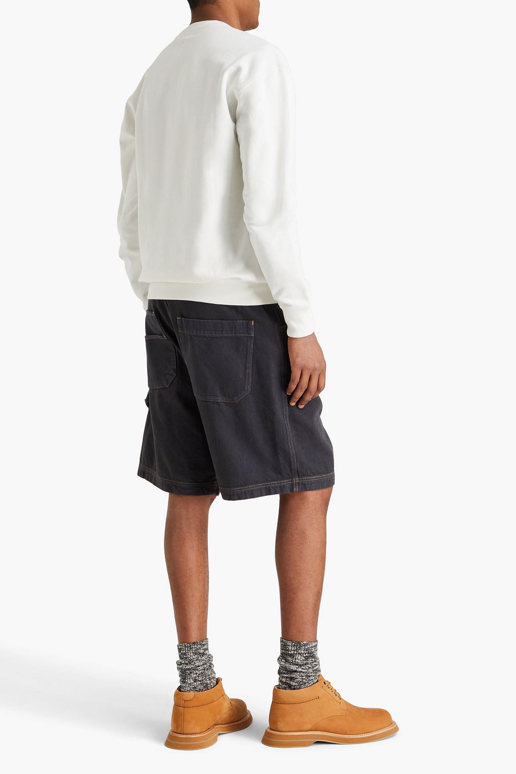 JW ANDERSON Printed French cotton-terry sweatshirt