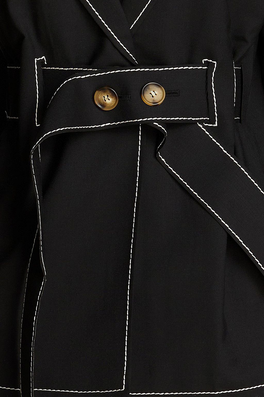 REJINA PYO Belted wool-blend canvas jacket