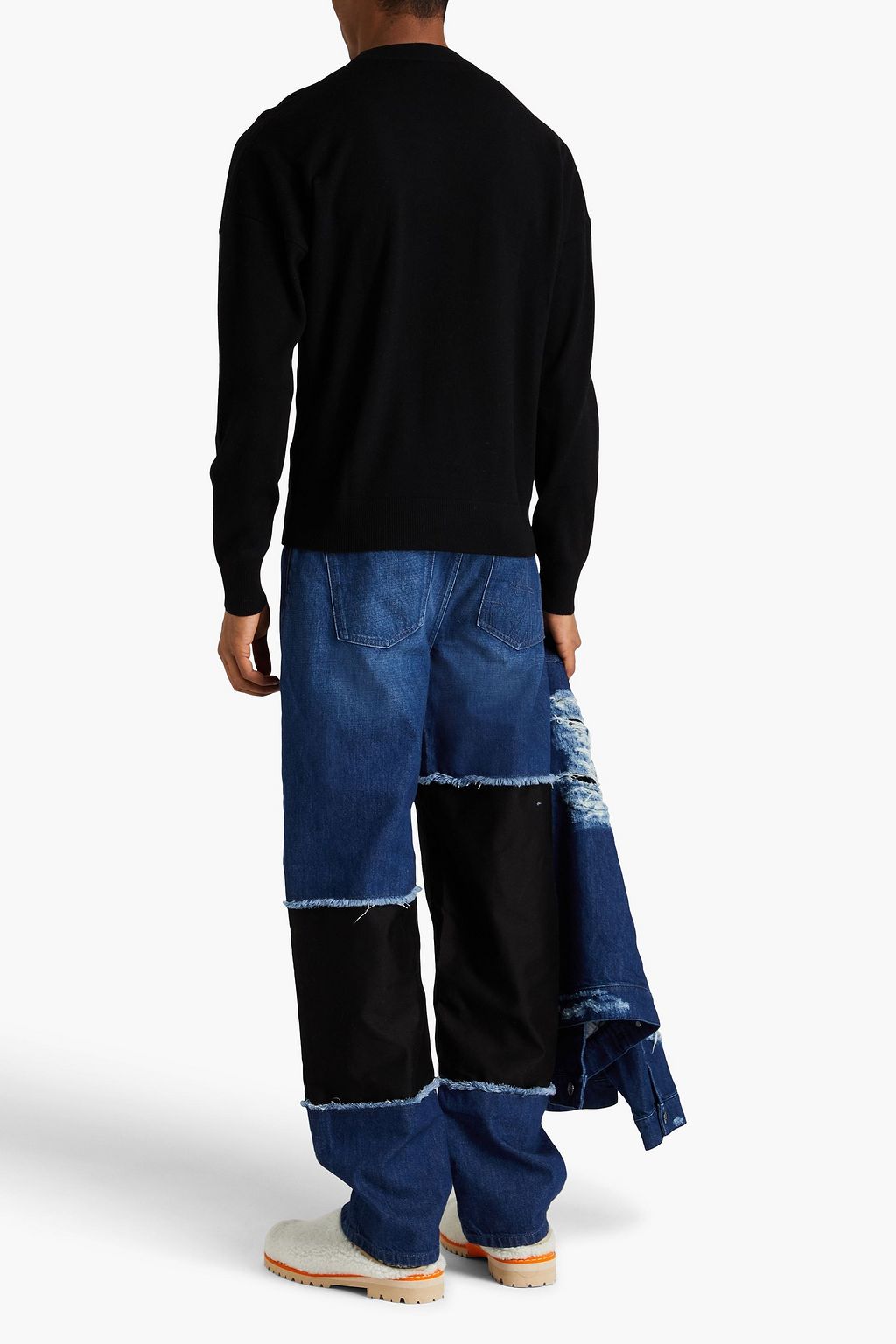 JW ANDERSON Jacquard-knit merino wool sweater
