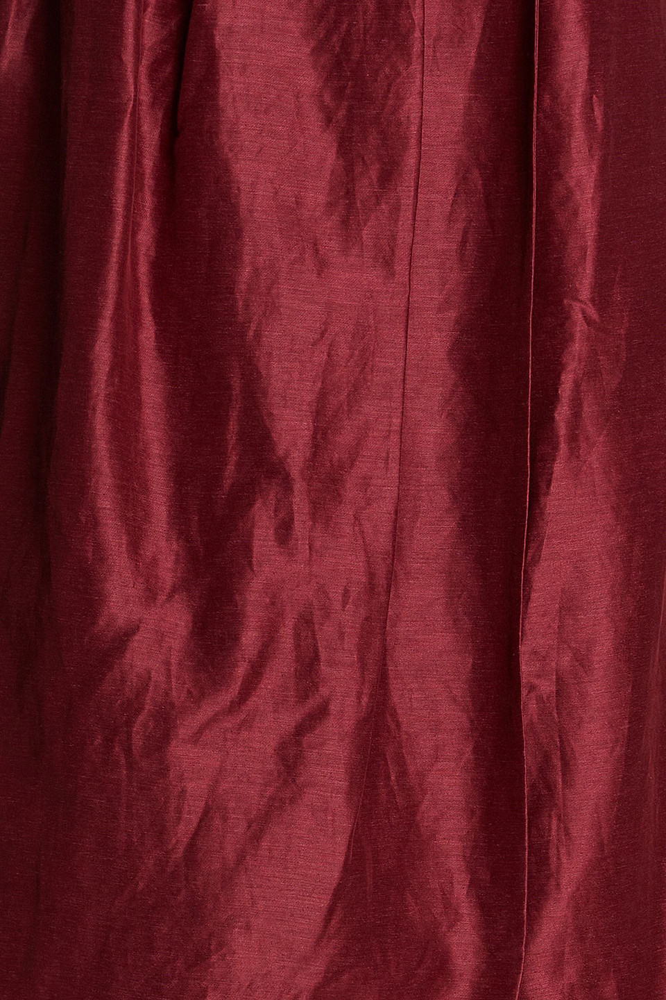 Aje Mirabelle Wrap-effect Linen-blend Maxi Skirt In Burgundy