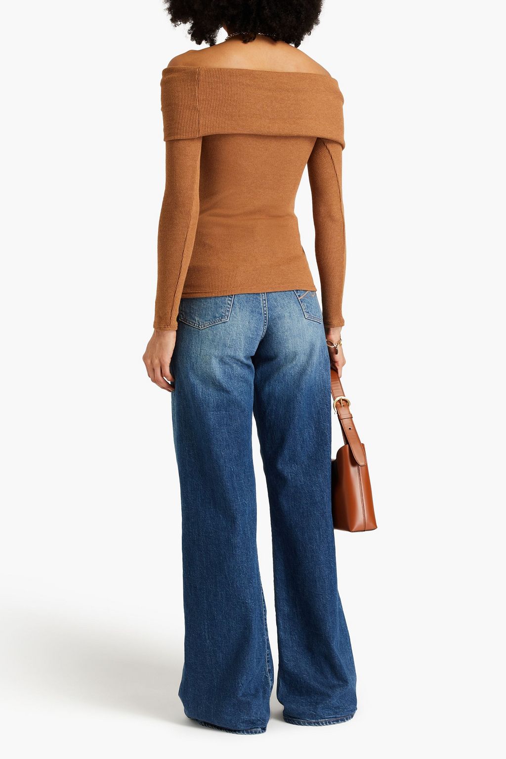 ENZA COSTA Off-the-shoulder ribbed-knit sweater | THE OUTNET