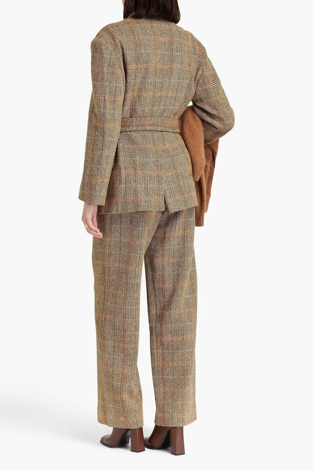 REJINA PYO Checked wool blazer