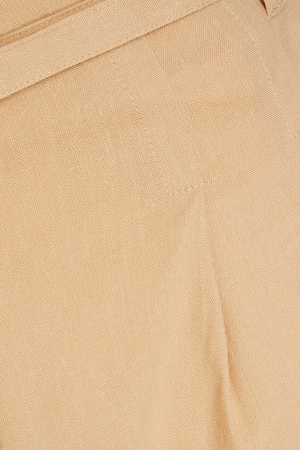 Derek Lam 10 Crosby Linen-blend Wide-leg Pants In Beige