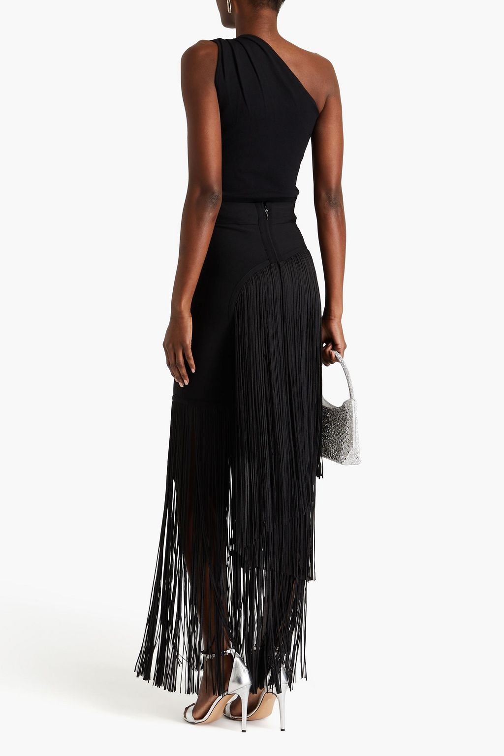 HERVÉ LÉGER One-shoulder ponte top