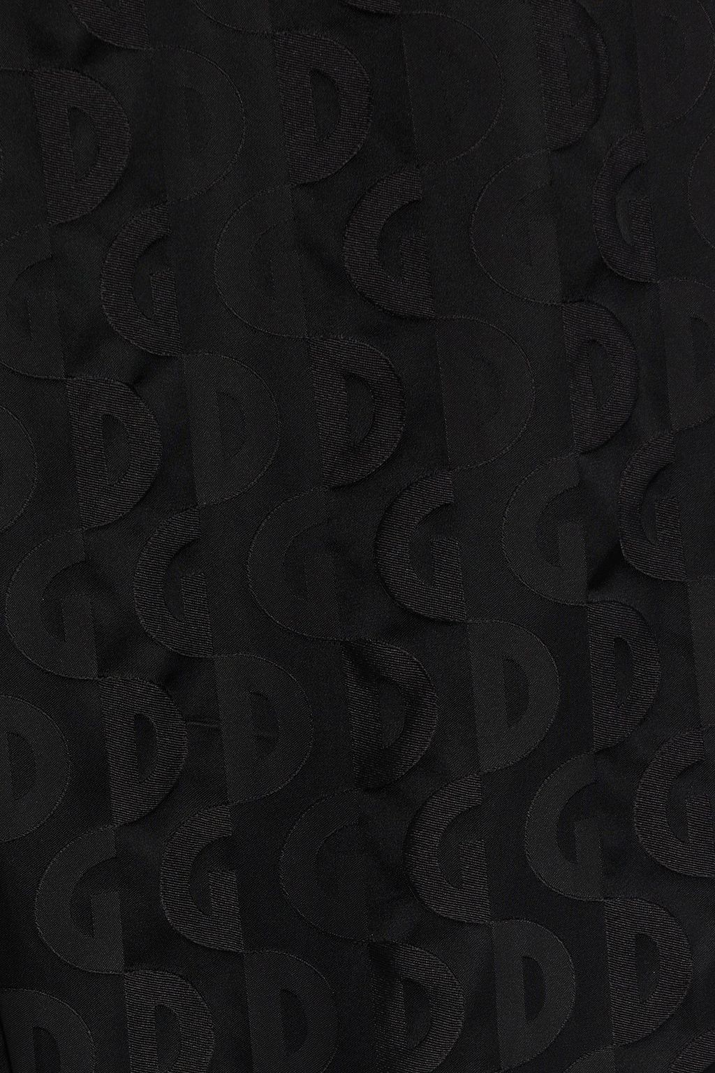DOLCE&GABBANA Tapered logo-jacquard drawstring pants