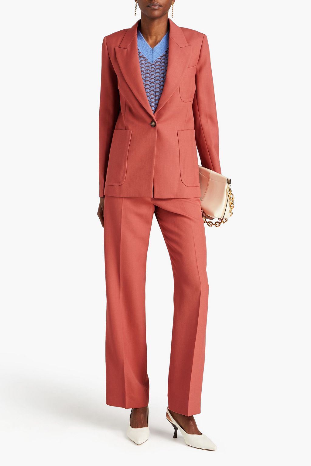 VICTORIA BECKHAM Wool-canvas blazer