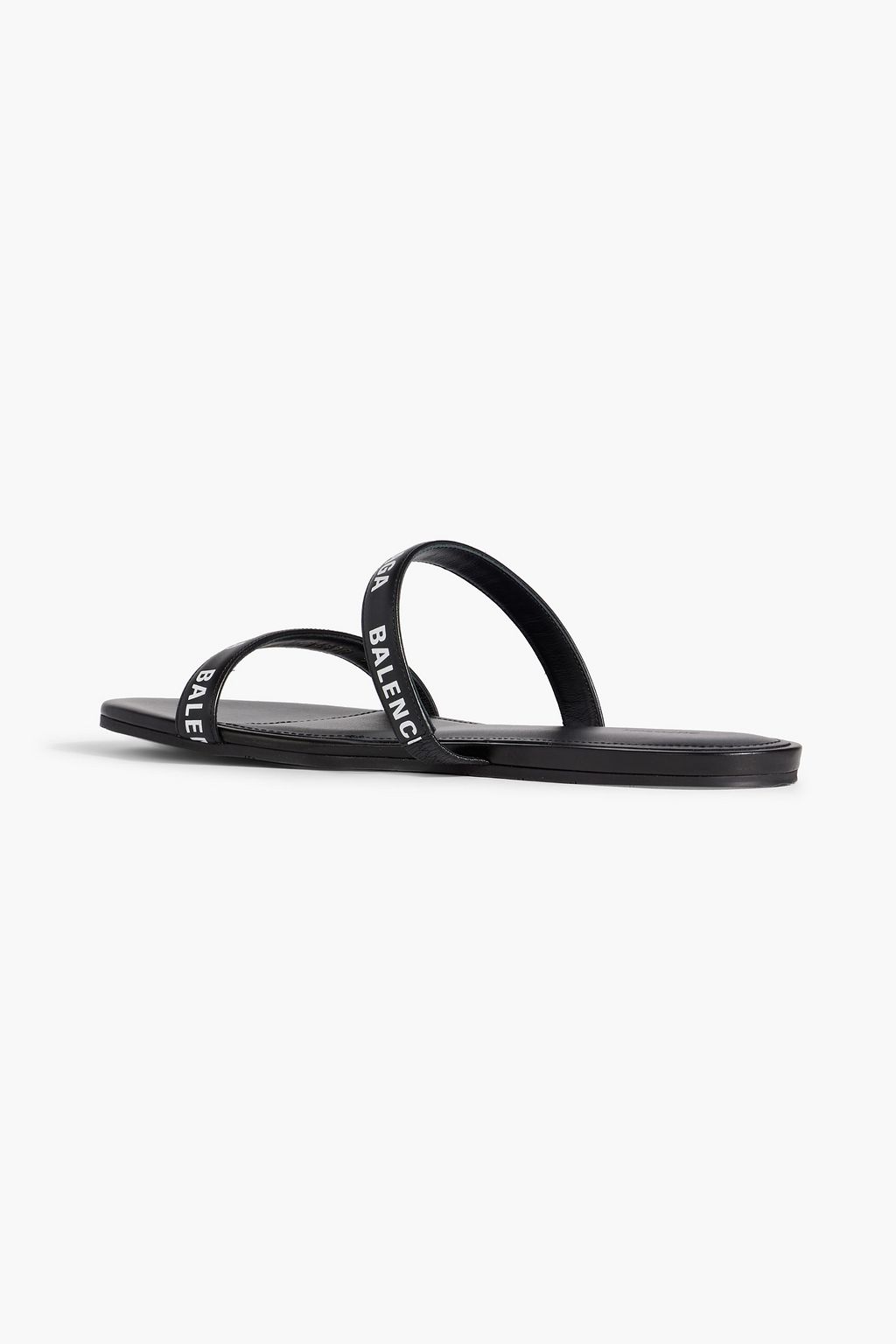 BALENCIAGA Logo-print leather sandals