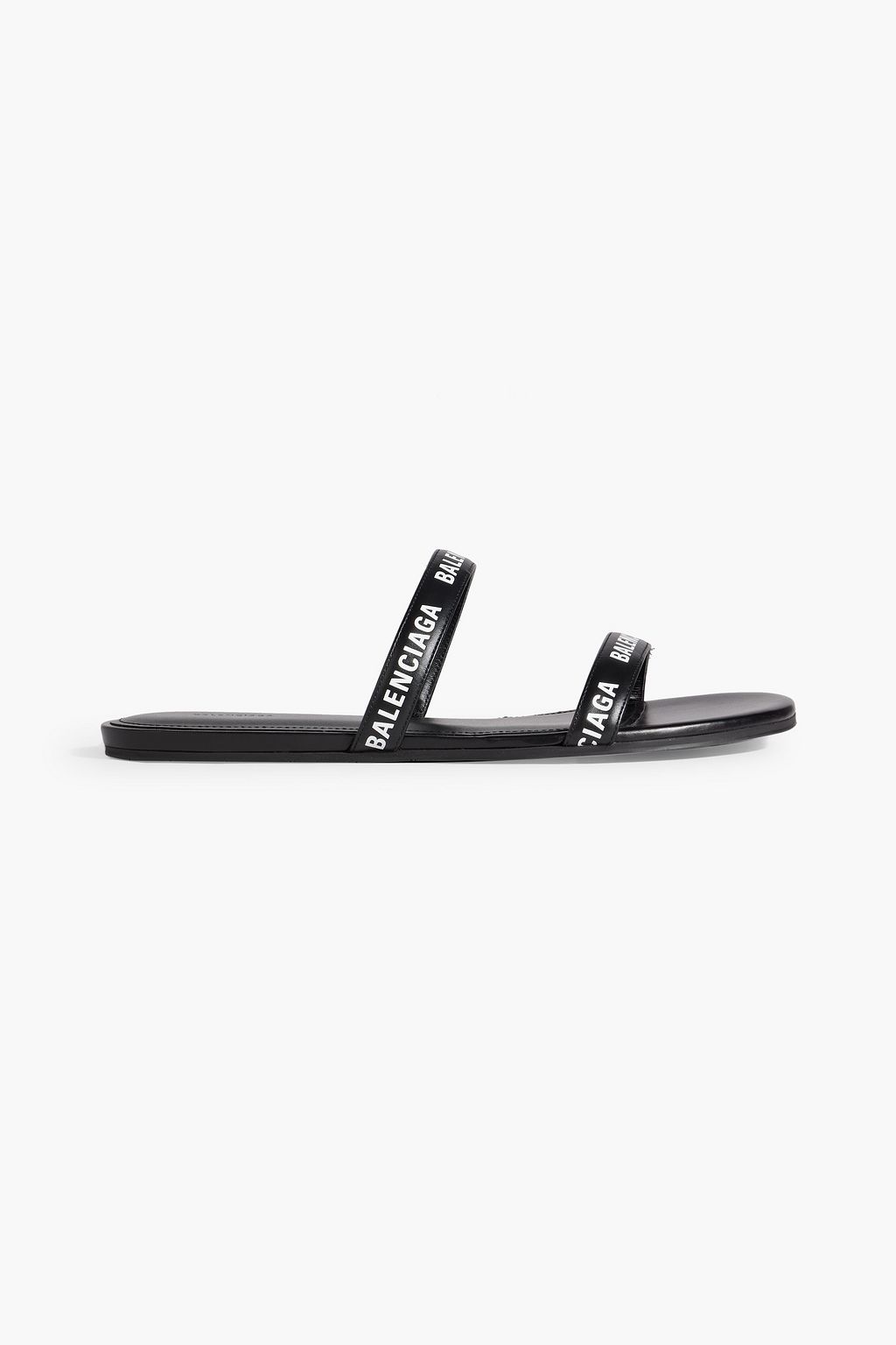 Balenciaga leather logo sandals online