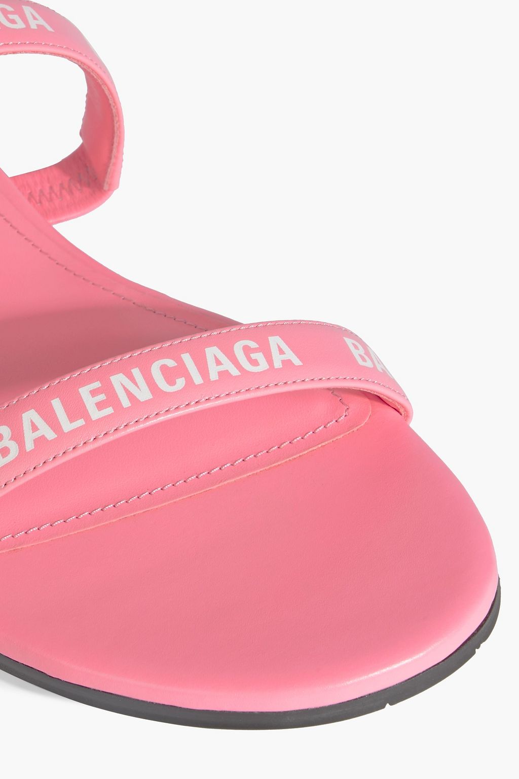 BALENCIAGA Logo-print leather sandals