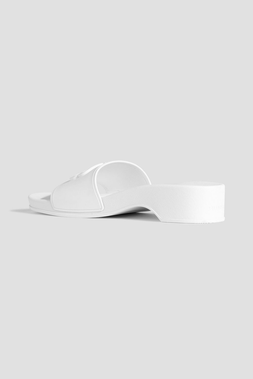 BALENCIAGA BB embossed rubber slides