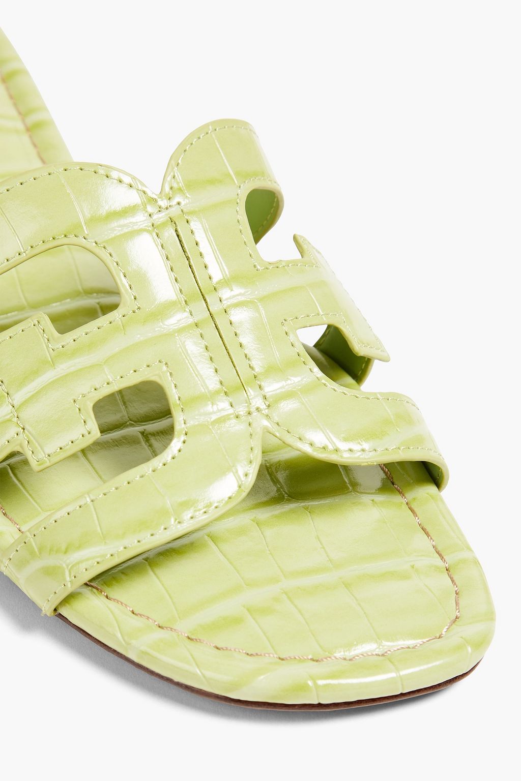 SAM EDELMAN Bay faux croc-effect leather sandals