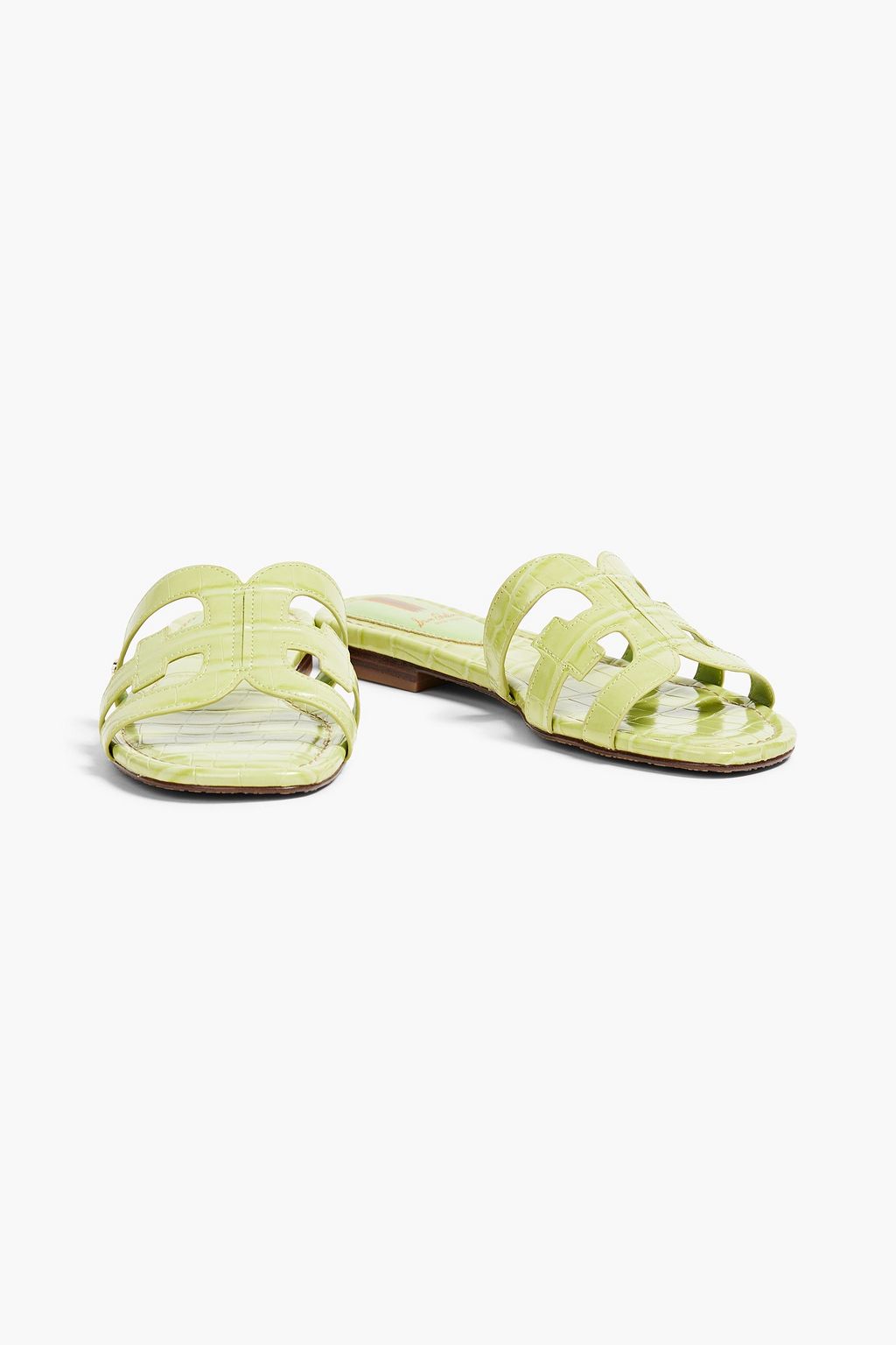 SAM EDELMAN Bay faux croc-effect leather sandals