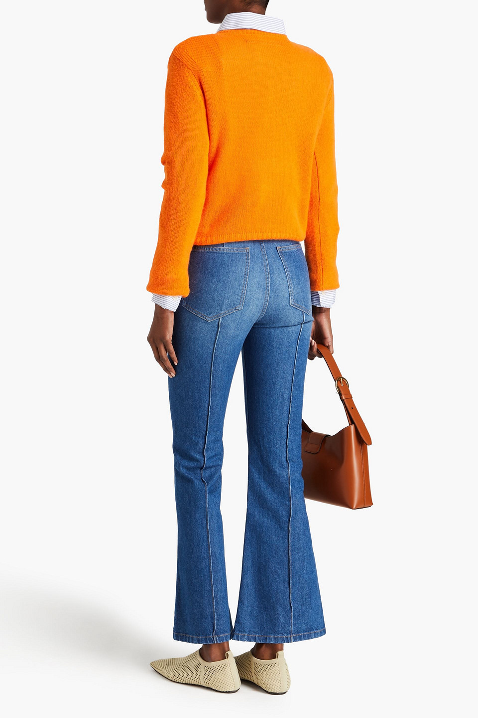 VICTORIA BECKHAM HIGH-RISE FLARED JEANS 