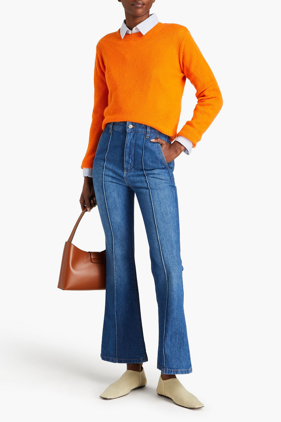 VICTORIA BECKHAM HIGH-RISE FLARED JEANS 