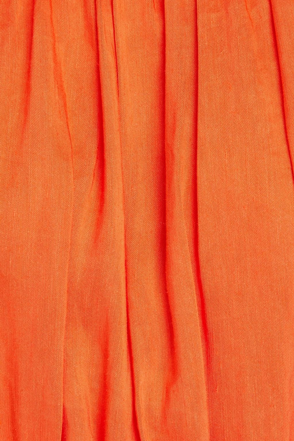 AJE. Cosette cutout linen-blend midi dress
