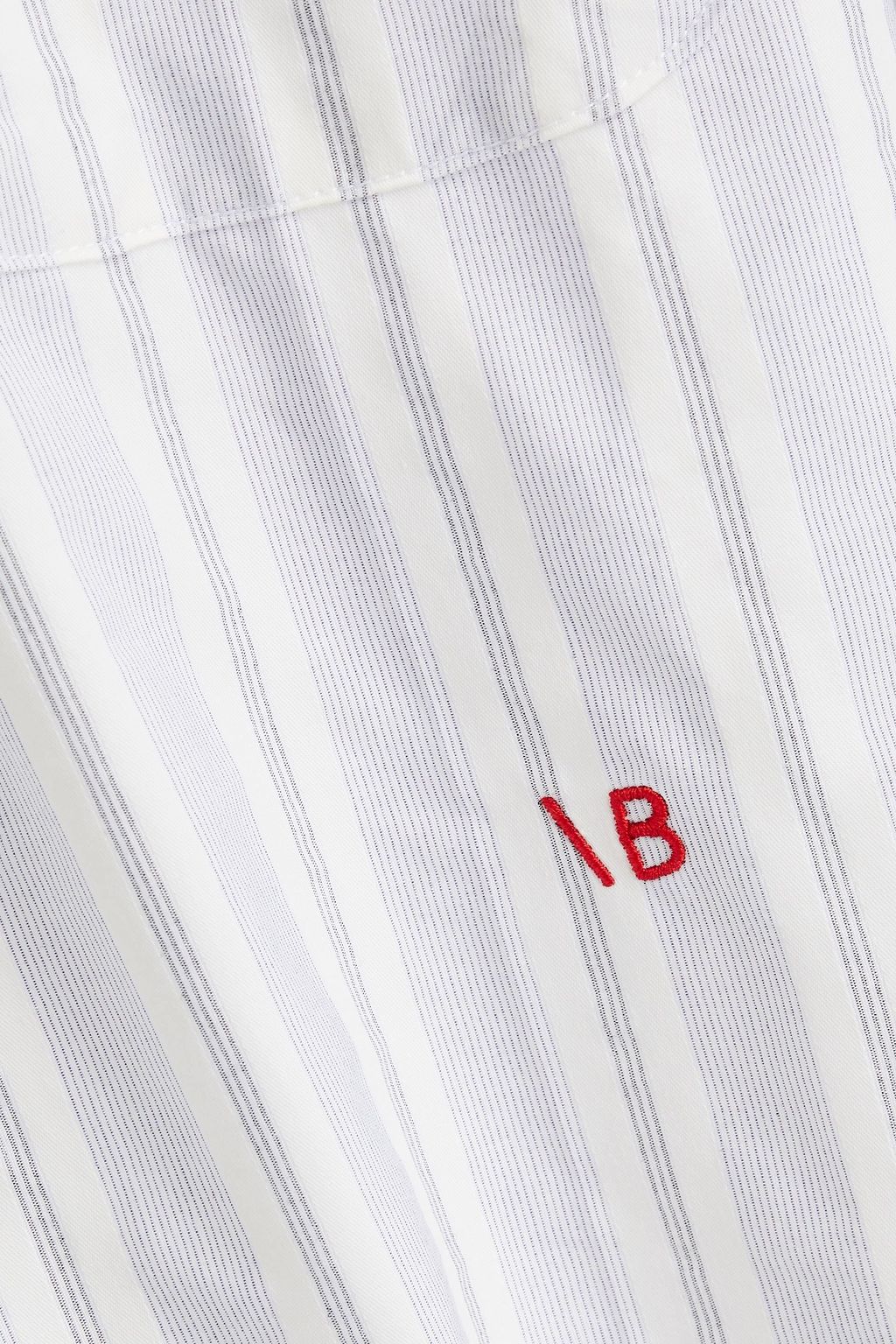 VICTORIA BECKHAM Striped cotton-poplin shirt