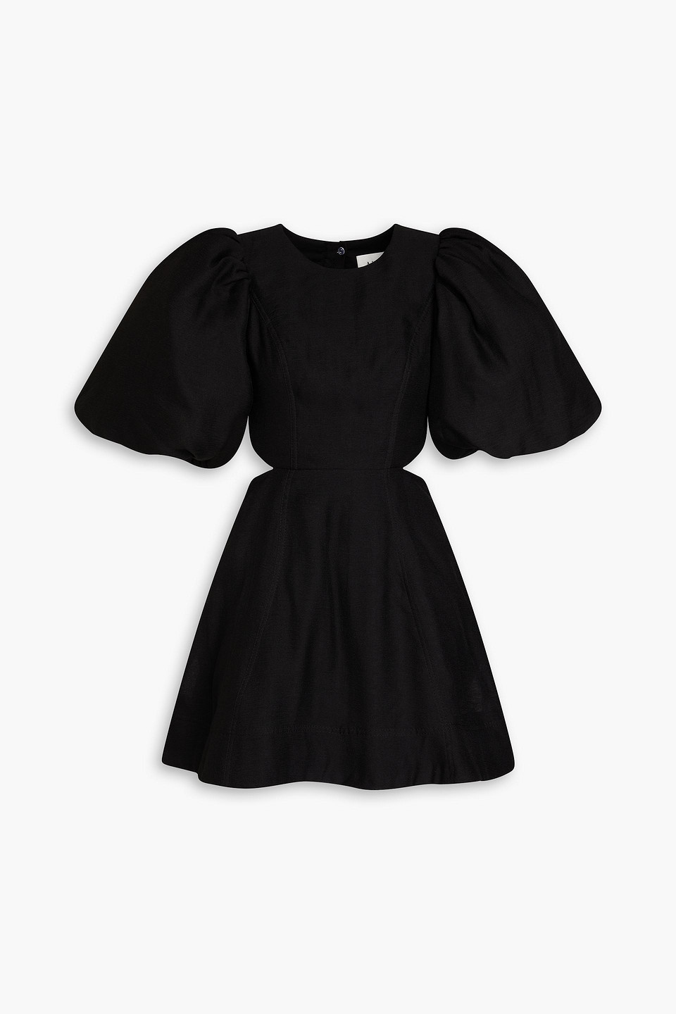 Aje Bouquet Cutout Crepe Mini Dress In Black