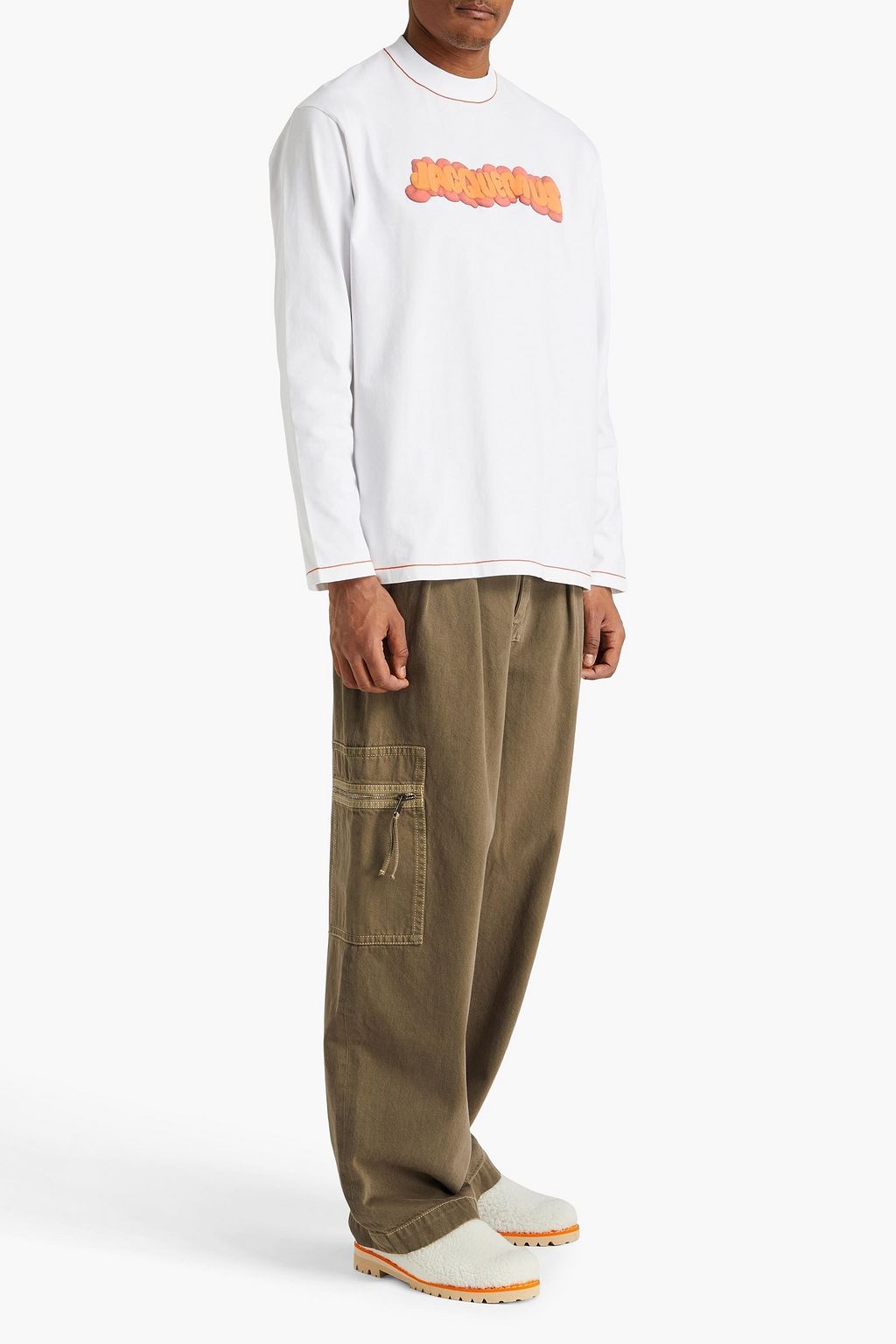 JACQUEMUS Pate A Modeler logo-print cotton-jersey T-shirt