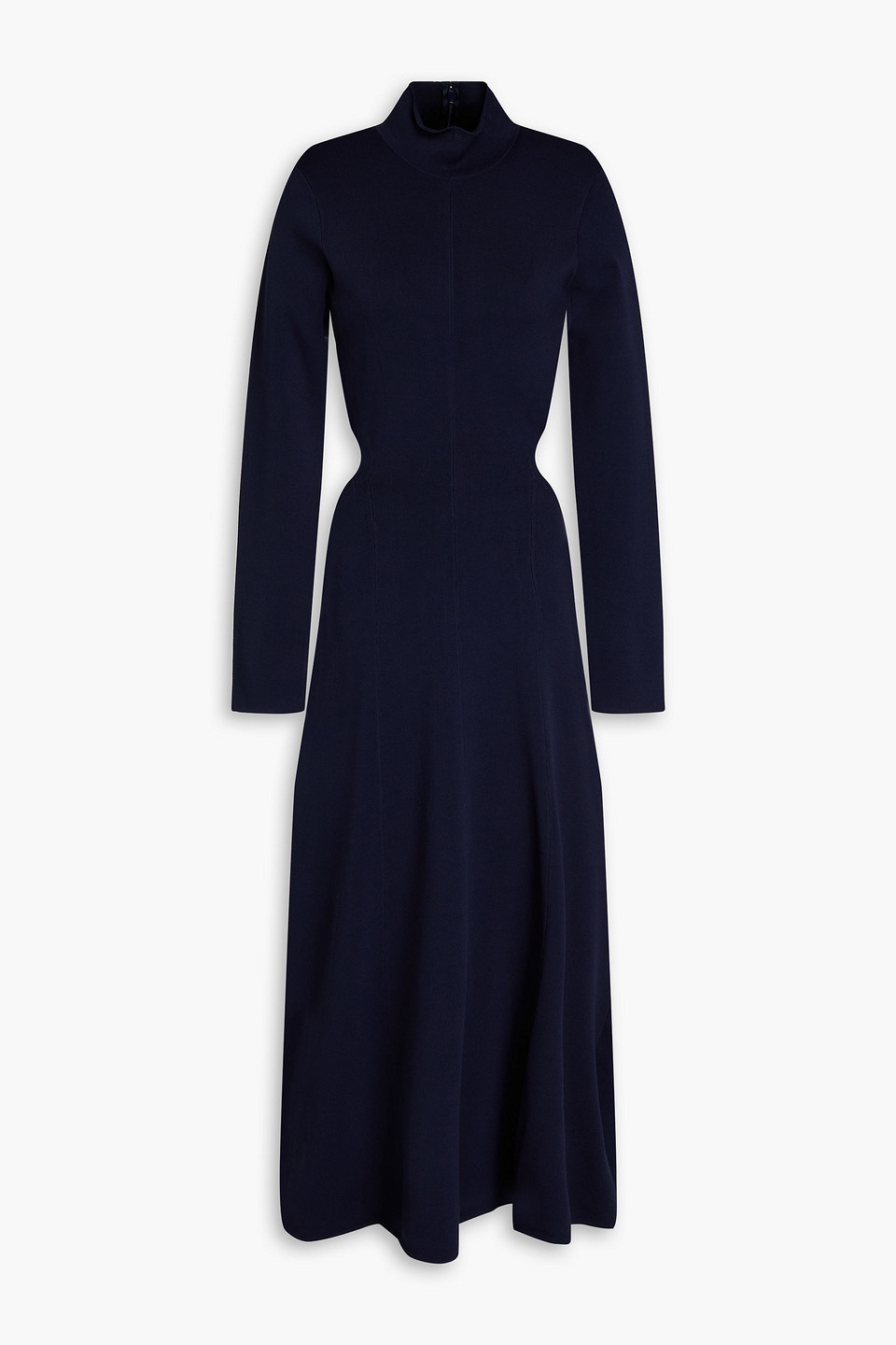 Aje Anika Cutout Stretch-knit Midi Dress In Navy