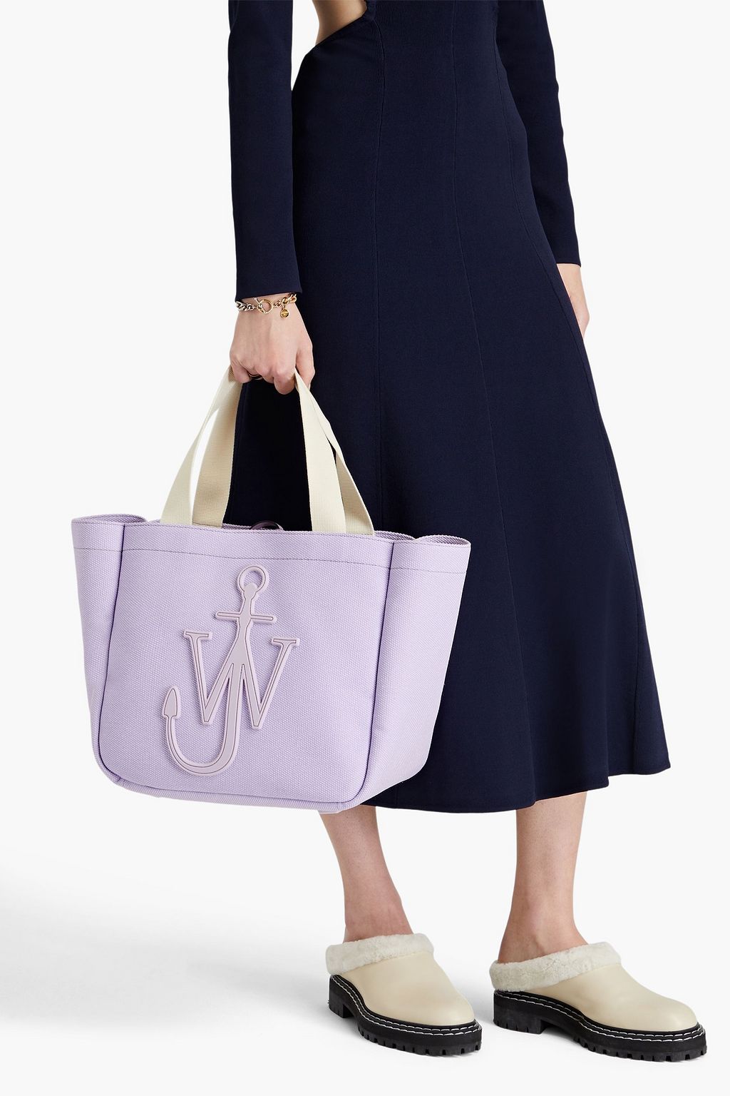 JW ANDERSON Cabas appliquéd canvas tote