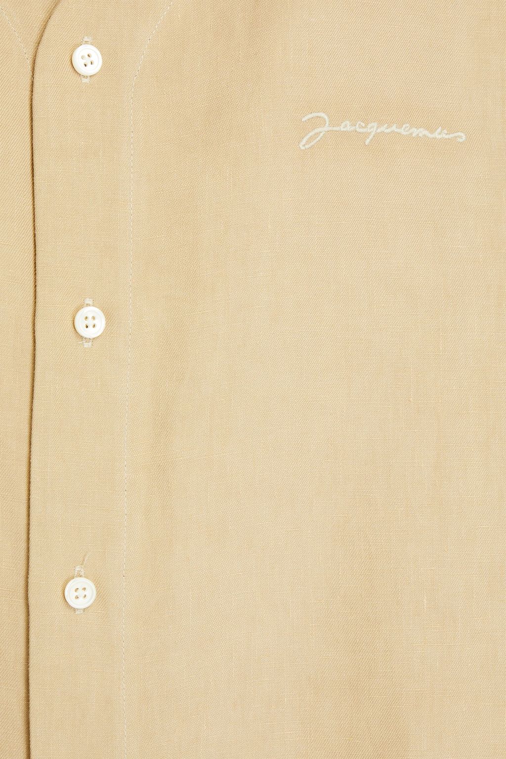 JACQUEMUS Embroidered linen shirt