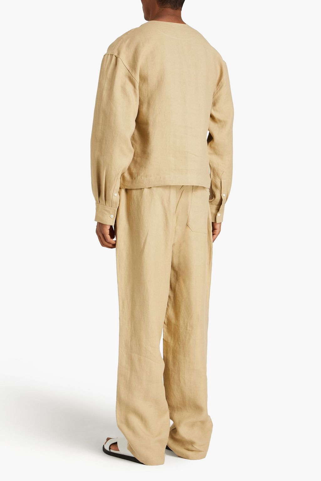 JACQUEMUS Embroidered linen shirt
