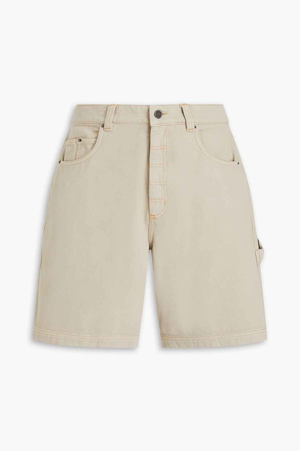 Jacquemus Panini Denim Shorts In Beige