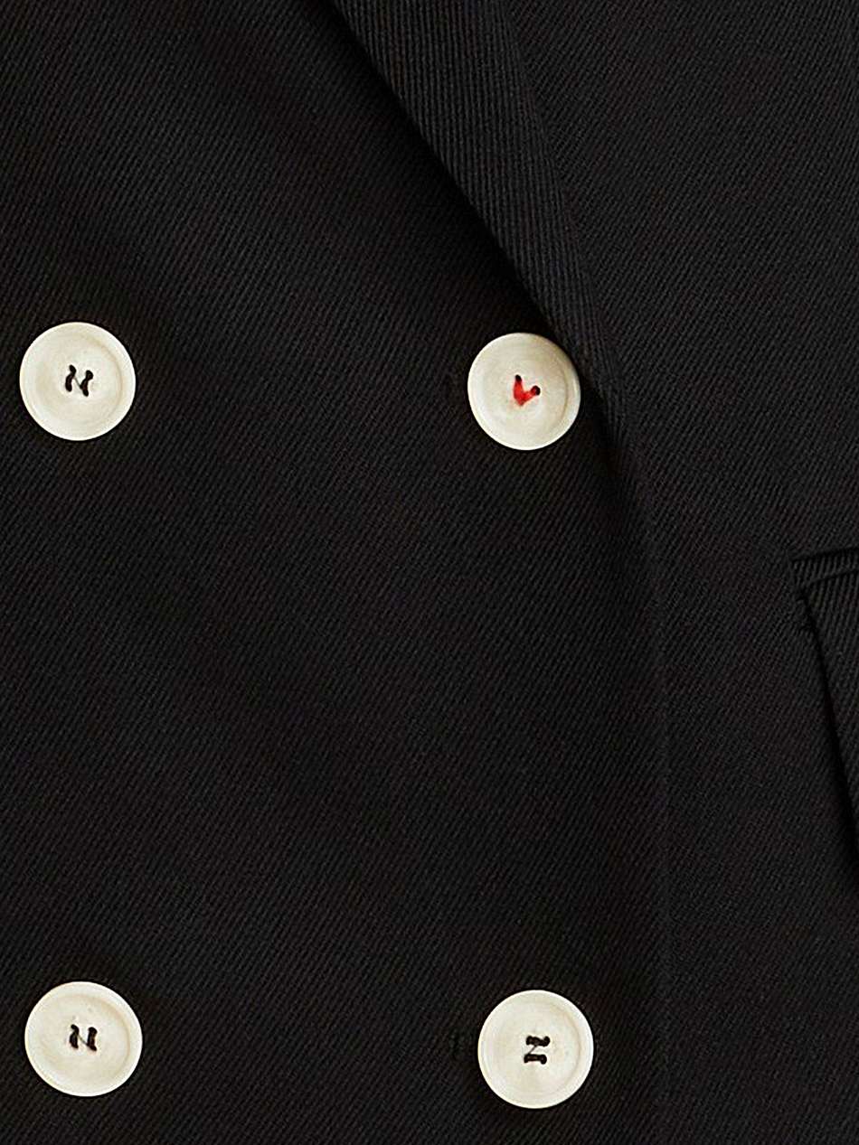 wool-twill mini tuxedo dress
