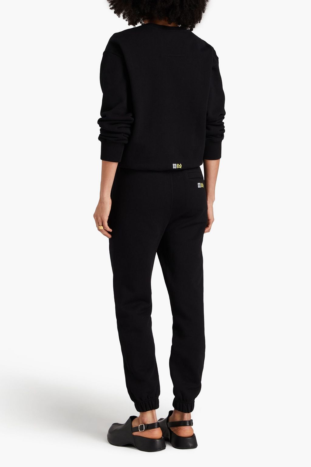 GIVENCHY Printed French cotton-terry track pants