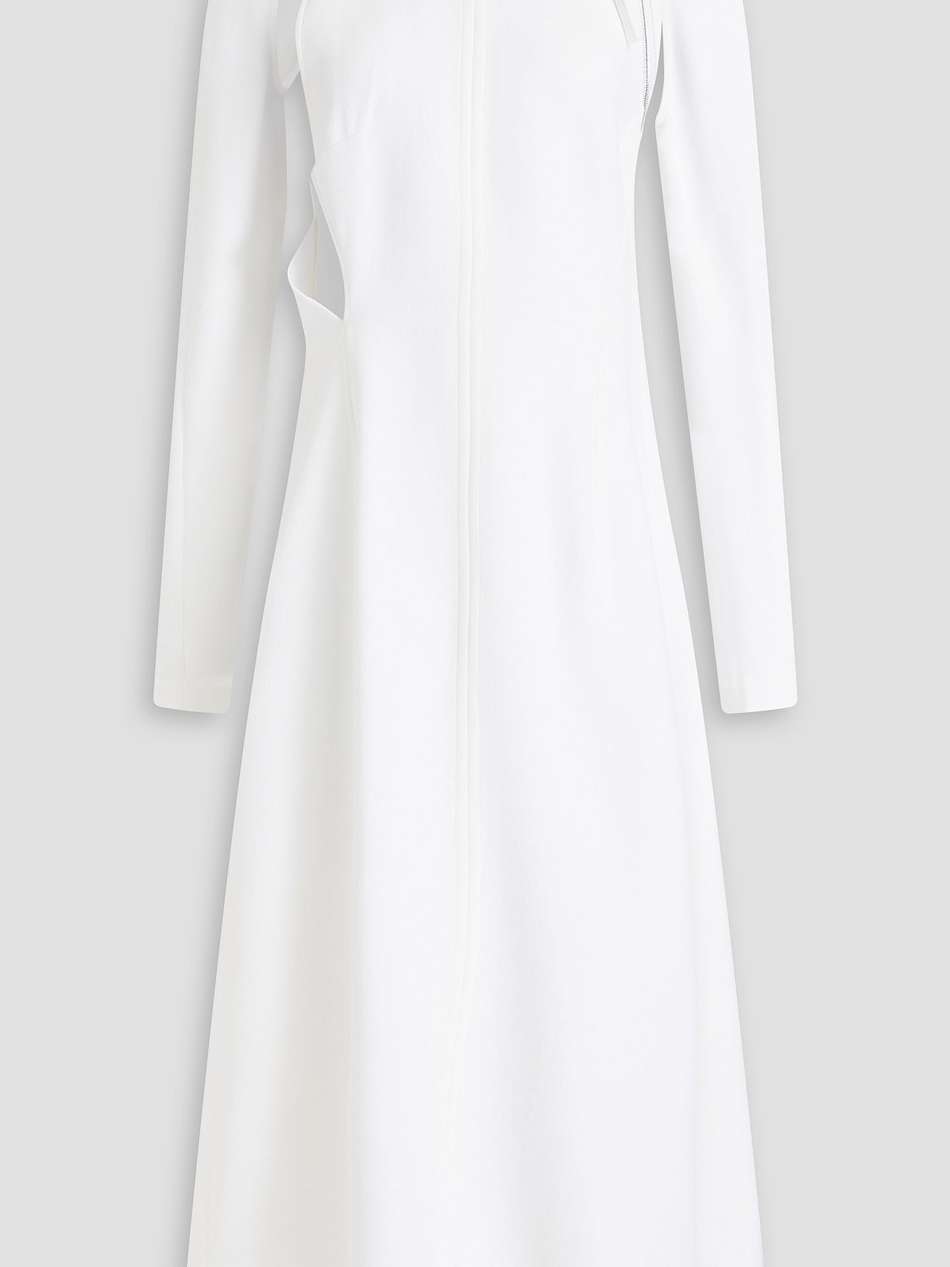 tontu convertible crepe midi dress