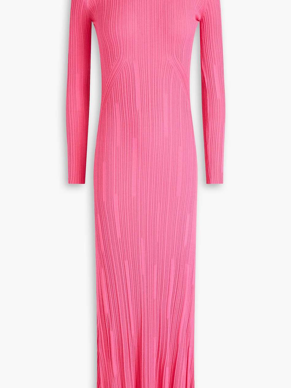 lenzuolo ribbed-knit turtleneck maxi dress