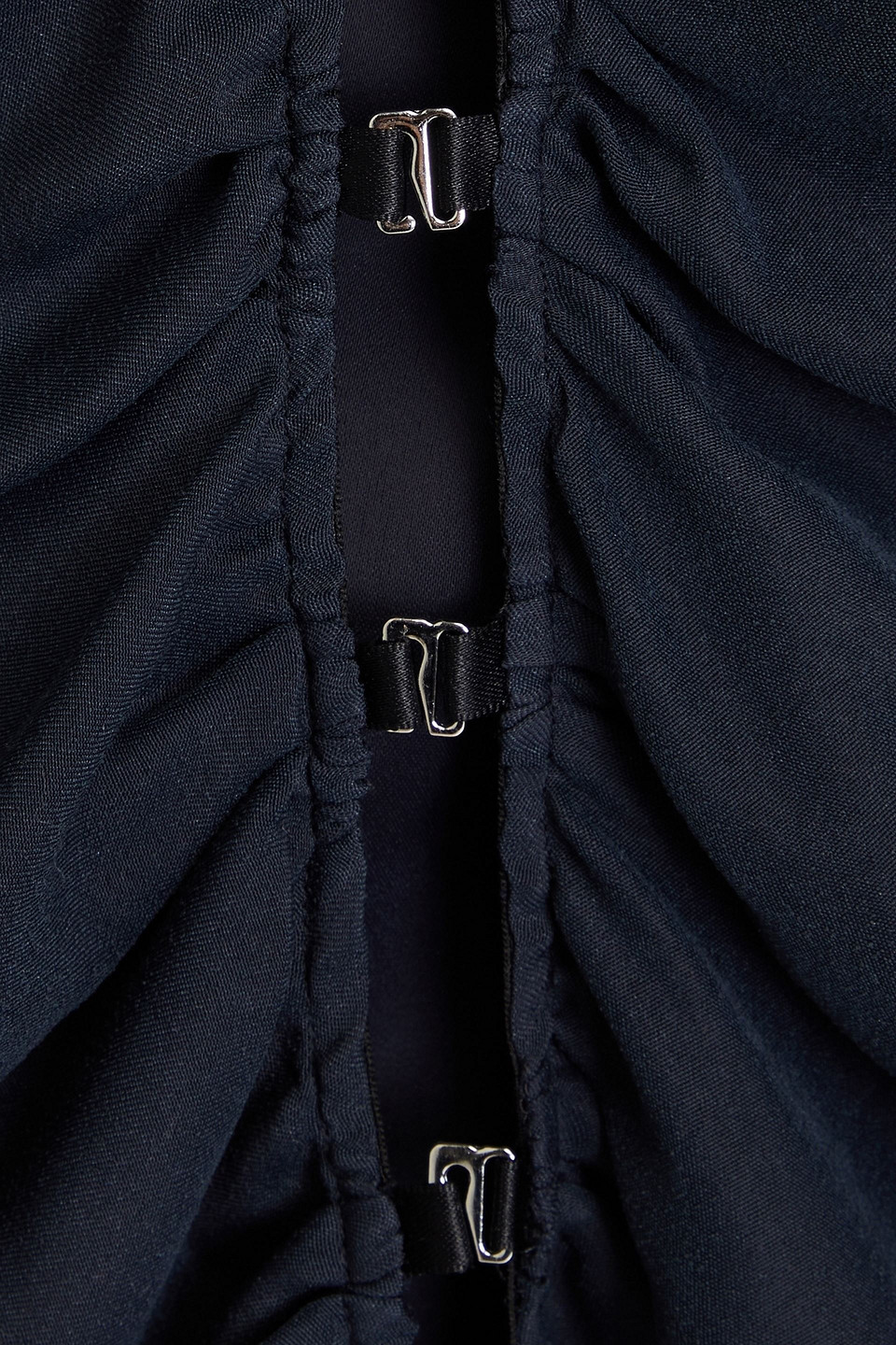 Jacquemus La Chemise Soffio Cutout Top In Navy