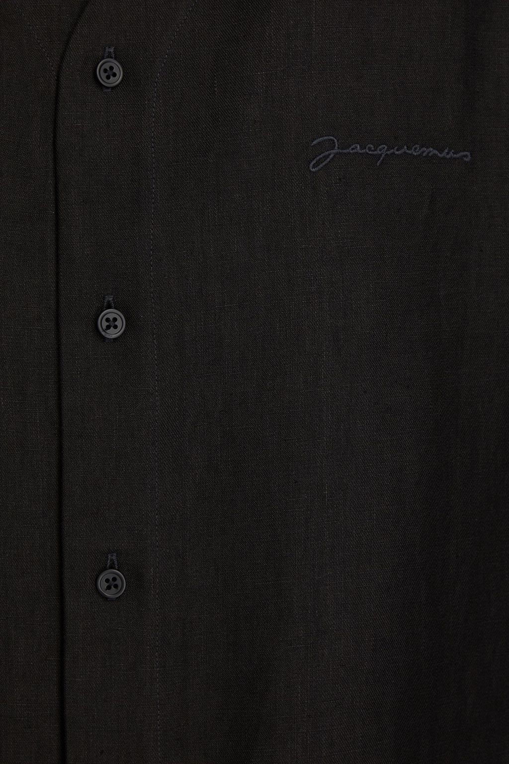 JACQUEMUS Embroidered linen shirt
