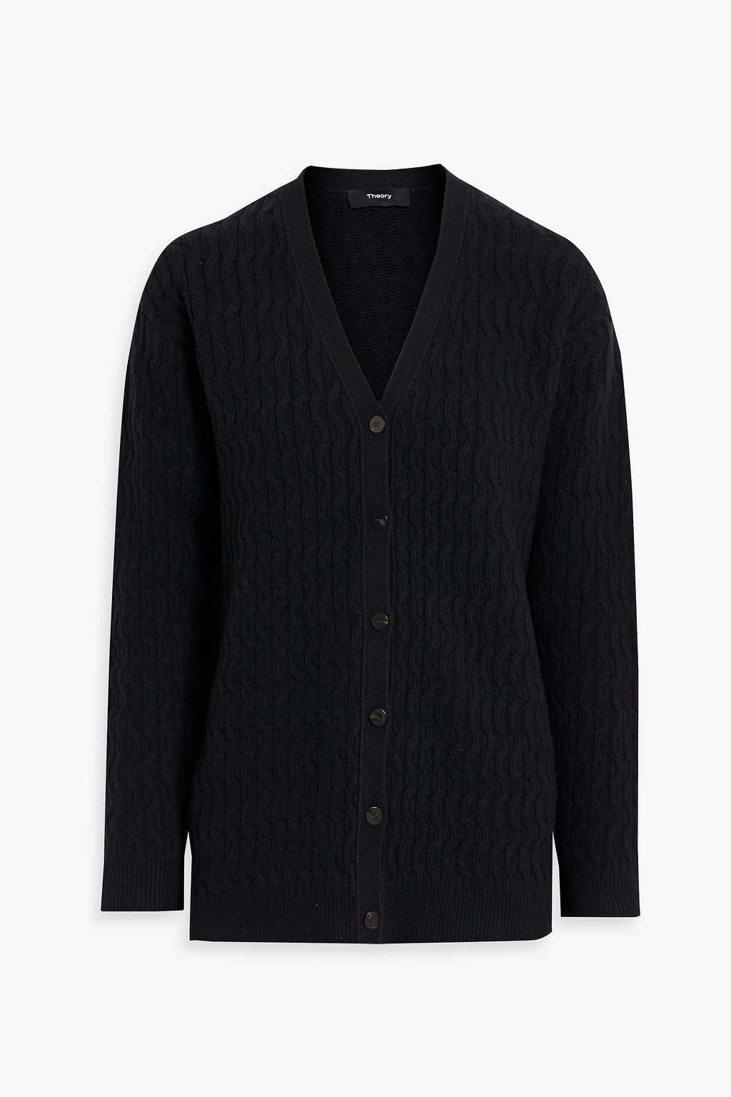 THEORY Cable-knit wool and cashmere-blend cardigan | THE OUTNET