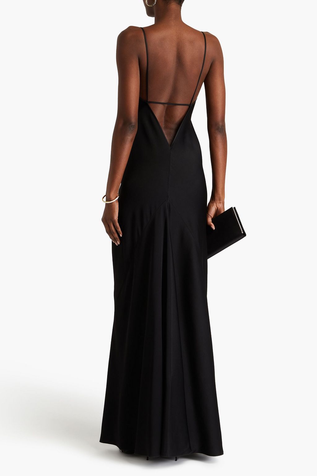 VICTORIA BECKHAM Cami satin-crepe maxi slip dress