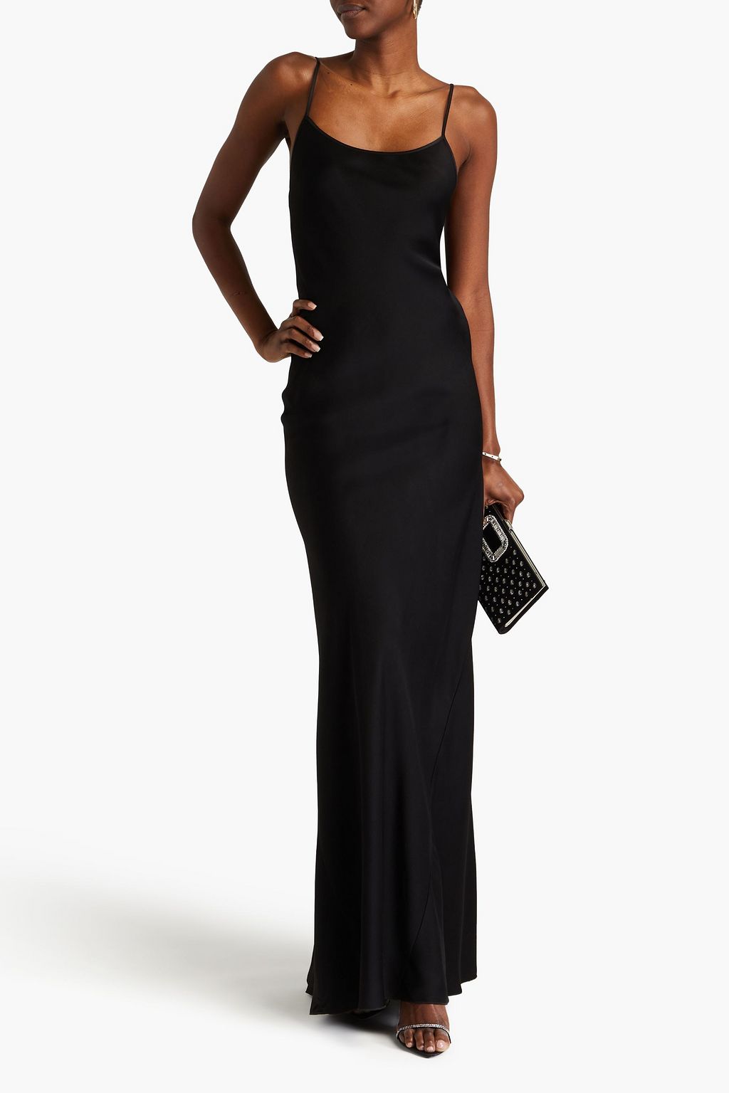 VICTORIA BECKHAM Cami satin-crepe maxi slip dress
