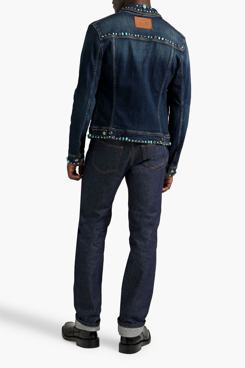 DOLCE&GABBANA Studded denim jacket