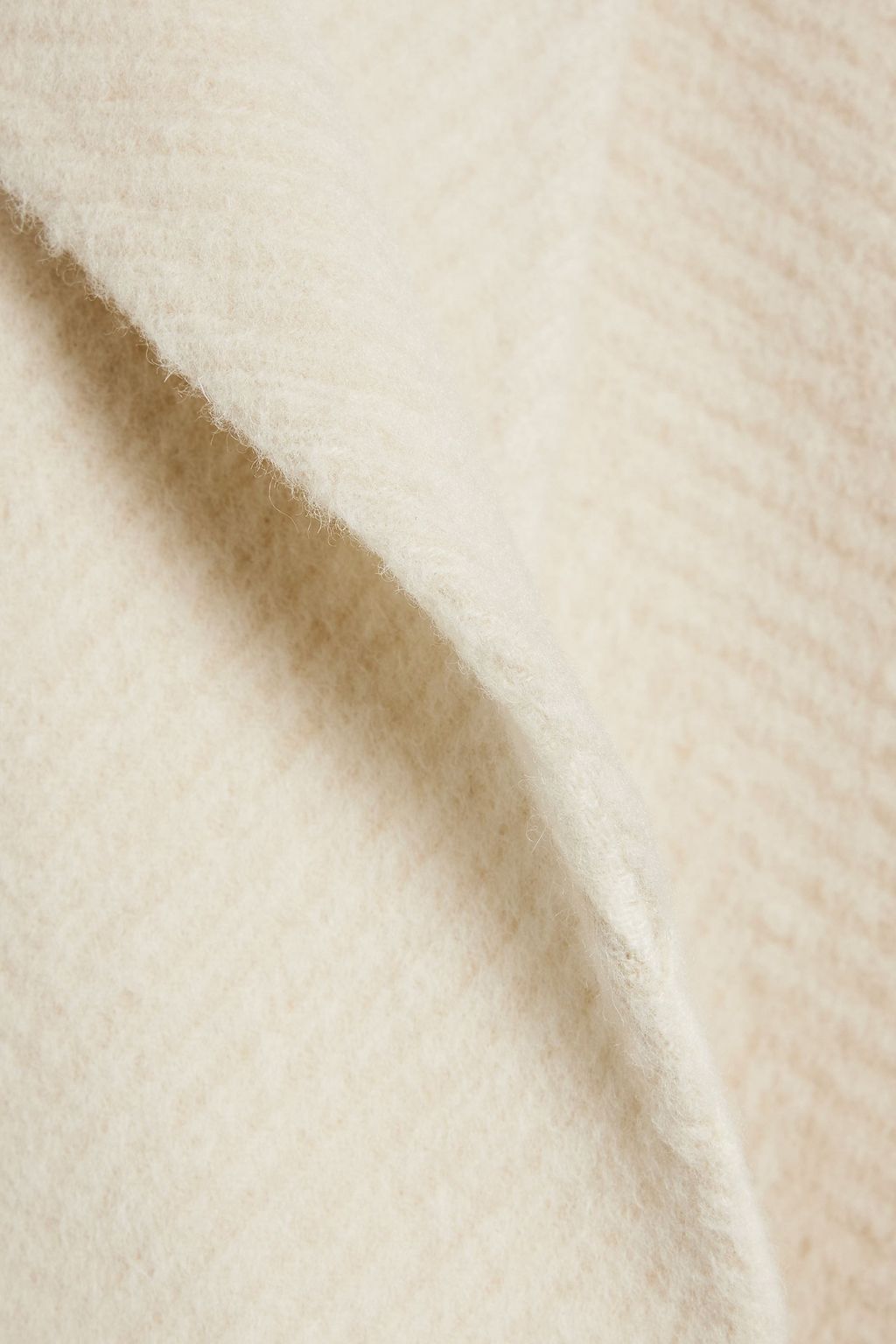 THEORY Clairene herringbone brushed wool-felt coat