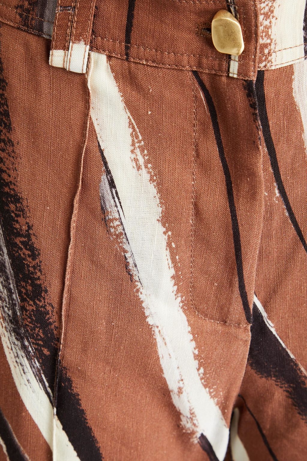 AJE. Aurelie printed linen-blend flared pants