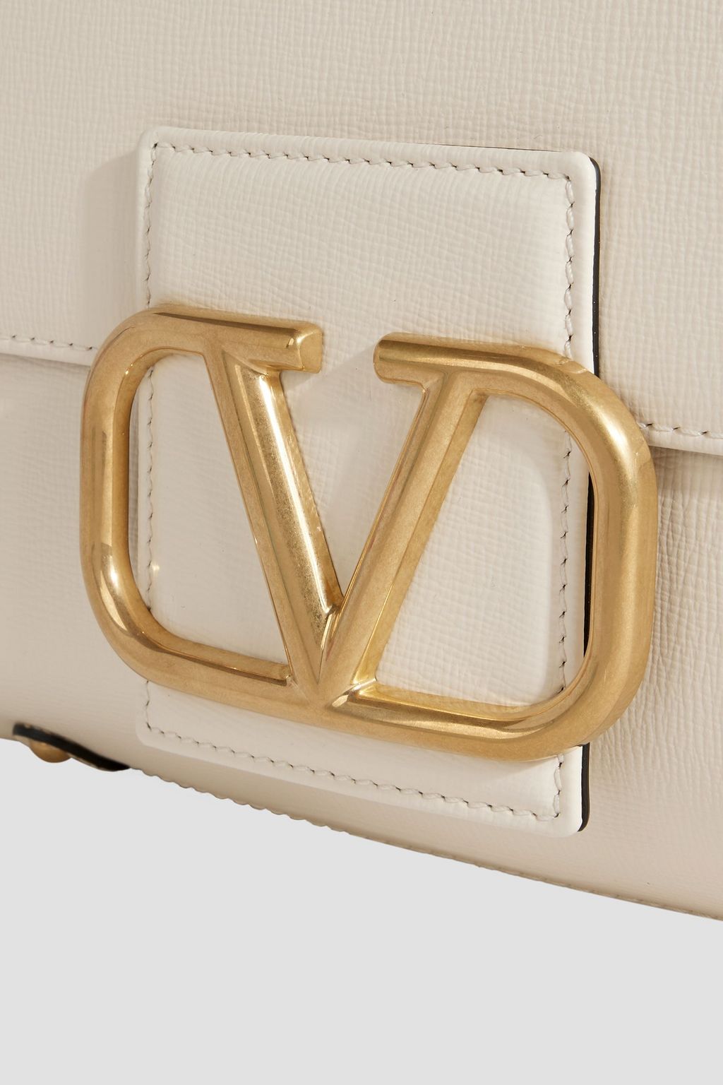VALENTINO GARAVANI VLOGO Stud Sign lizard-effect leather shoulder bag