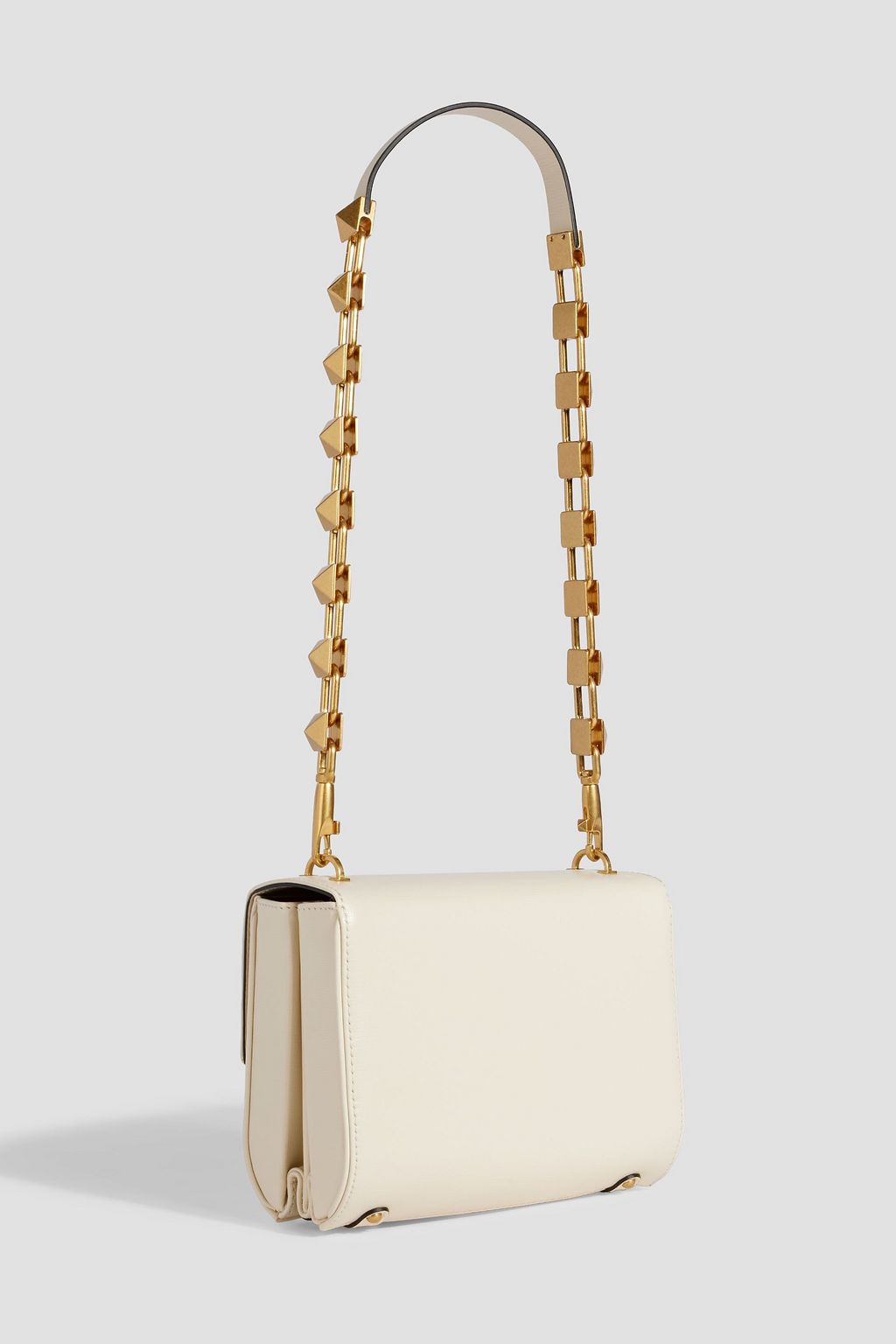 VALENTINO GARAVANI VLOGO Stud Sign lizard-effect leather shoulder bag
