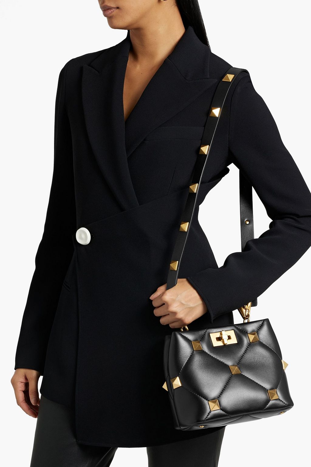 VALENTINO GARAVANI Roman Stud quilted leather tote