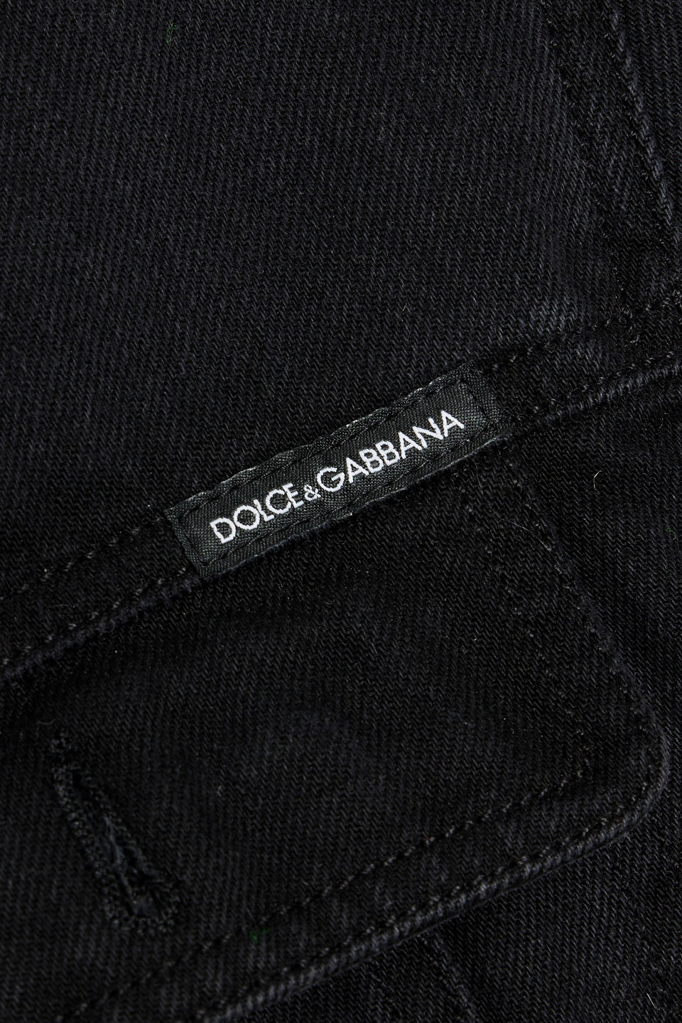 Dolce & Gabbana Shearling-lined Denim Jacket In Black