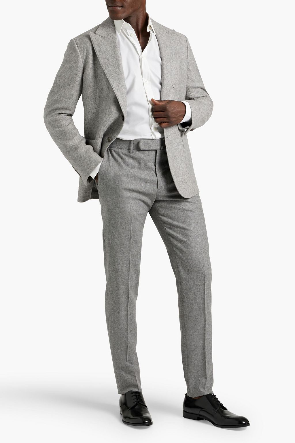 DOLCE&GABBANA Cashmere-blend flannel blazer