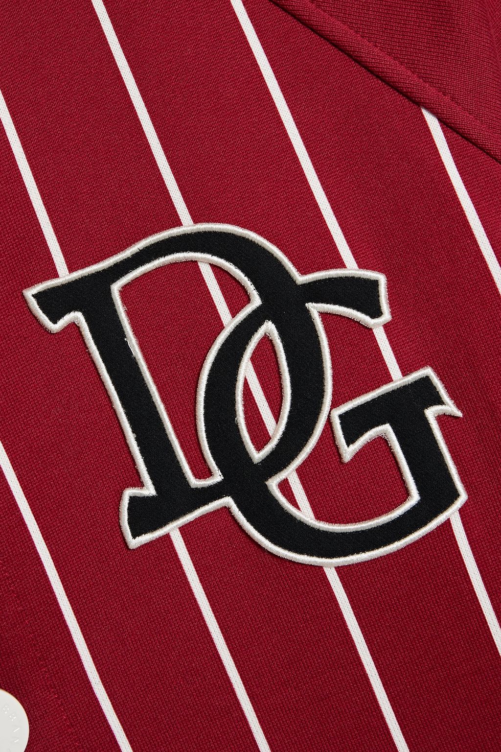 DOLCE&GABBANA Layered striped French cotton-terry and jersey shirt