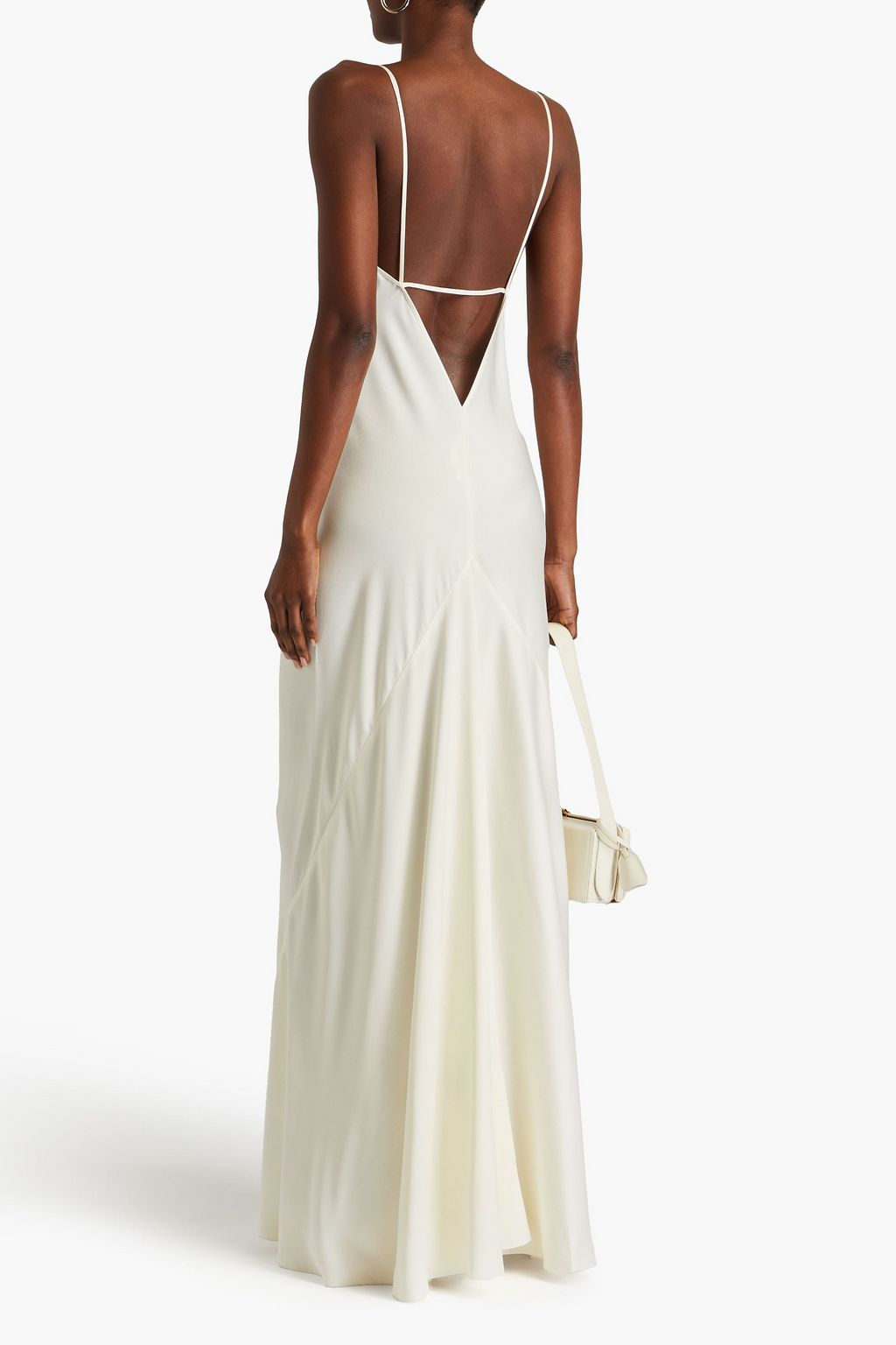VICTORIA BECKHAM Cami satin-crepe maxi slip dress