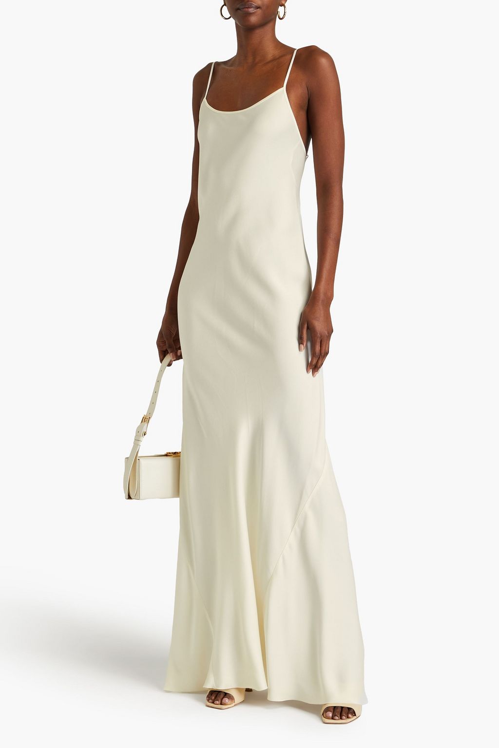 VICTORIA BECKHAM Cami satin-crepe maxi slip dress