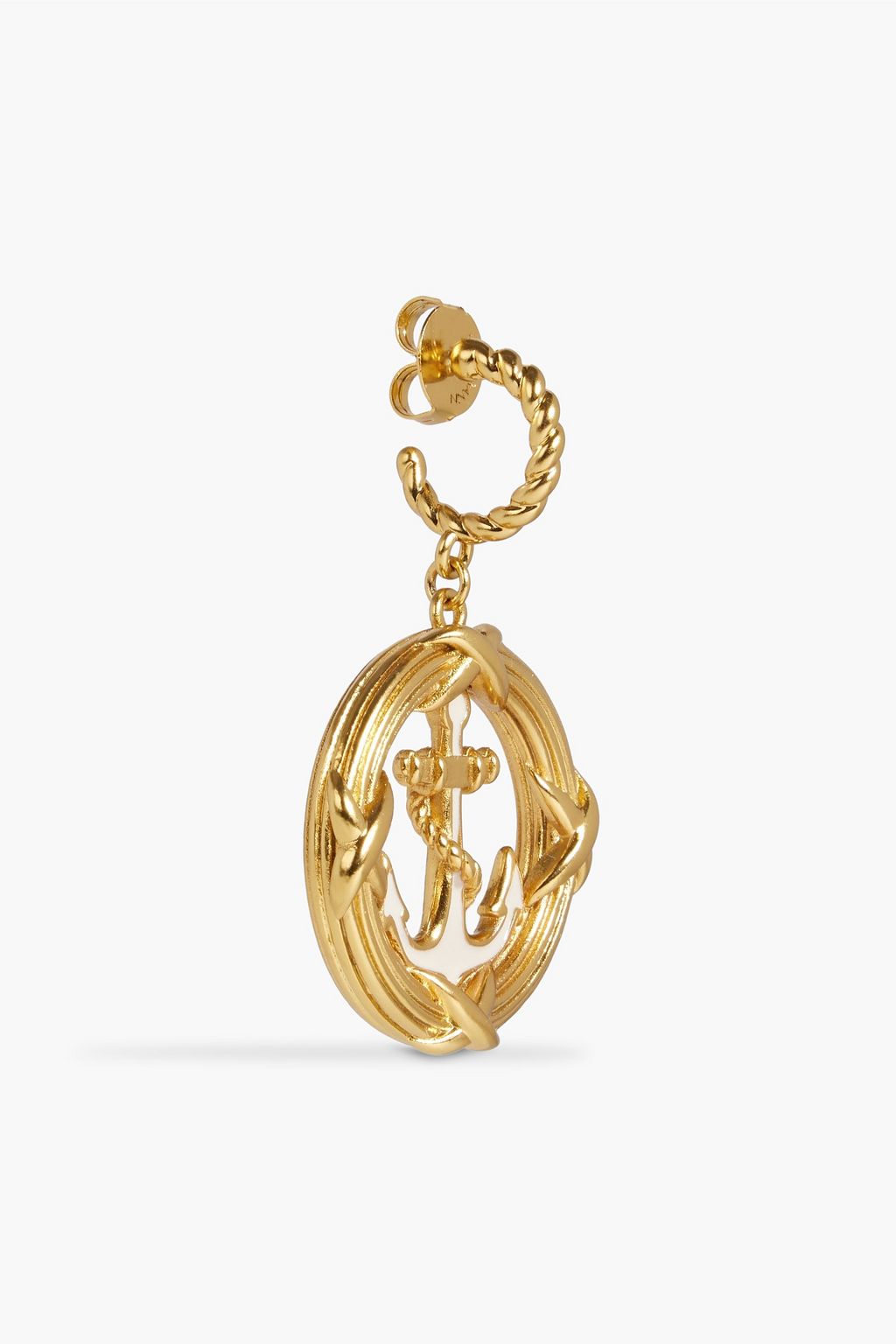 ZIMMERMANN Gold-tone enamel earrings